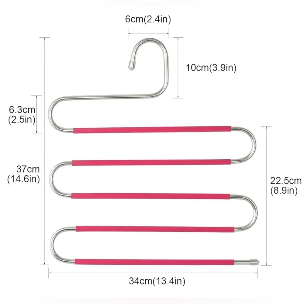 ⭐️3/$27⭐️ Bundle of 10 Pink Multi-Layer Hangers